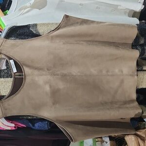 💥SIZE XXL FAUX SUEDE TOP
